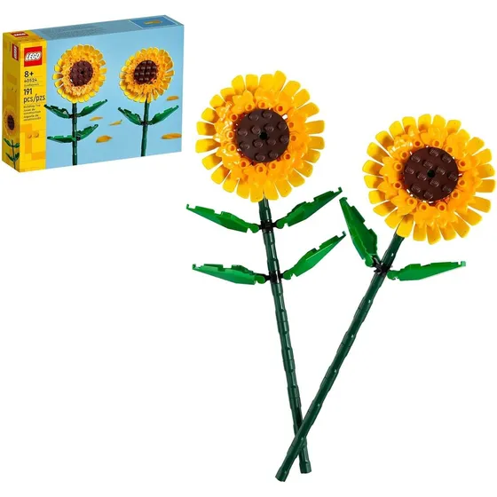Kit De Construcción Lego Sunflowers, Flores Artificiales Par