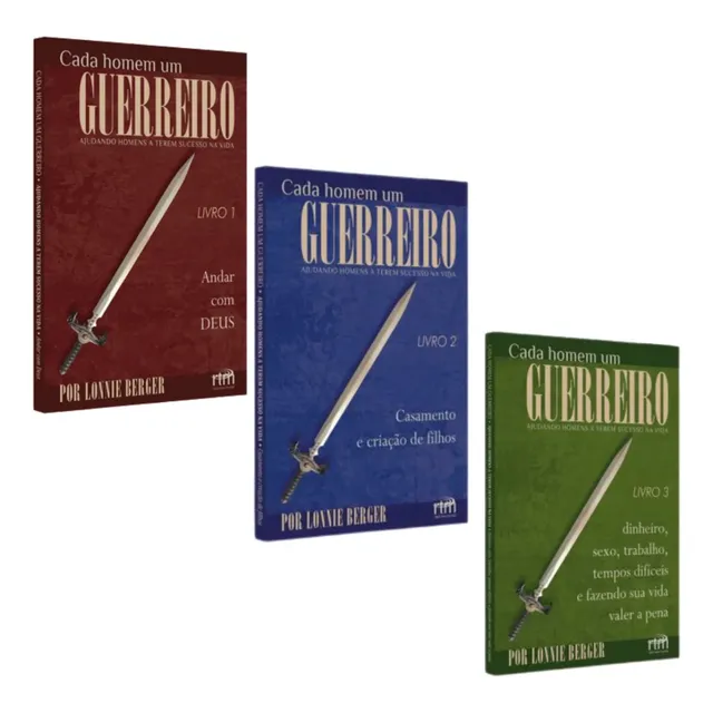Kit Livros 1, 2 E 3 Discipulado Cada Homem Um Guerreiro 