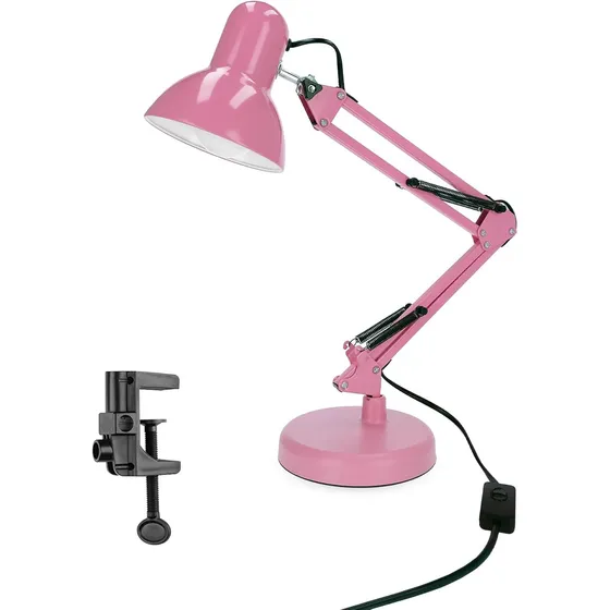 Lámpara De Escritorio Led Con Brazo Ajustable Y Abrazadera