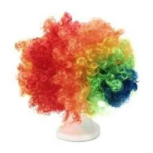 Peluca Afro Multicolor Cotillonactivartecl