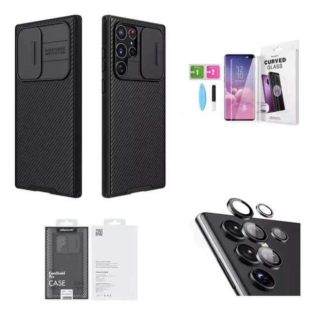 Case Nillkin Para Samsung S23 Ultra + Mica Pantalla Y Cámara