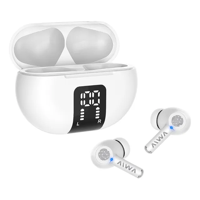 Auriculares Inalámbricos In-ear Bluetooth Enc Aiwa Blanco TWA-100B