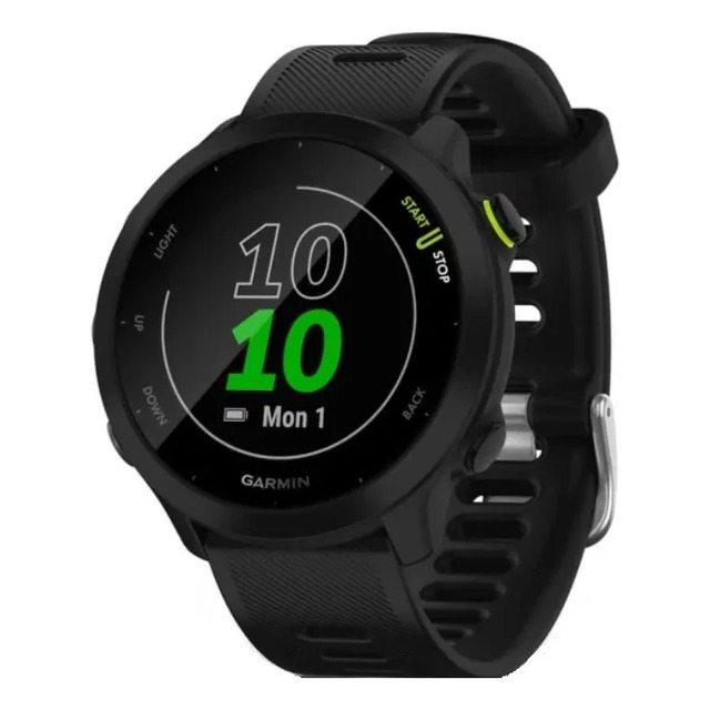 Relógio Garmin Forerunner 55 Preto, Pulseira Black Relógio Garmin Forerunner 55 Preto, Pulseira Black