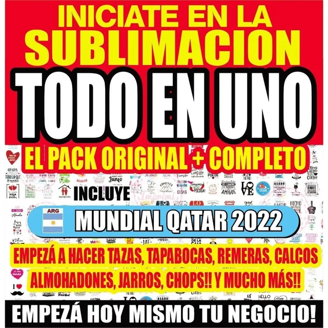 Mega Kit Para Sublimar Todo En Uno + Programas + Fuentes