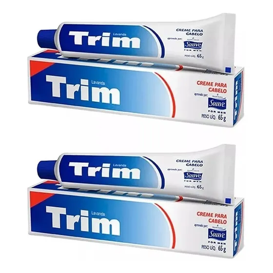 Kit 3 Unidades Creme Trim Modelador Para Cabelos 65g Cada