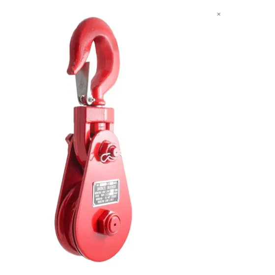 Polea Giratoria Pasteca 8t-8 C/gancho Roja 3/4