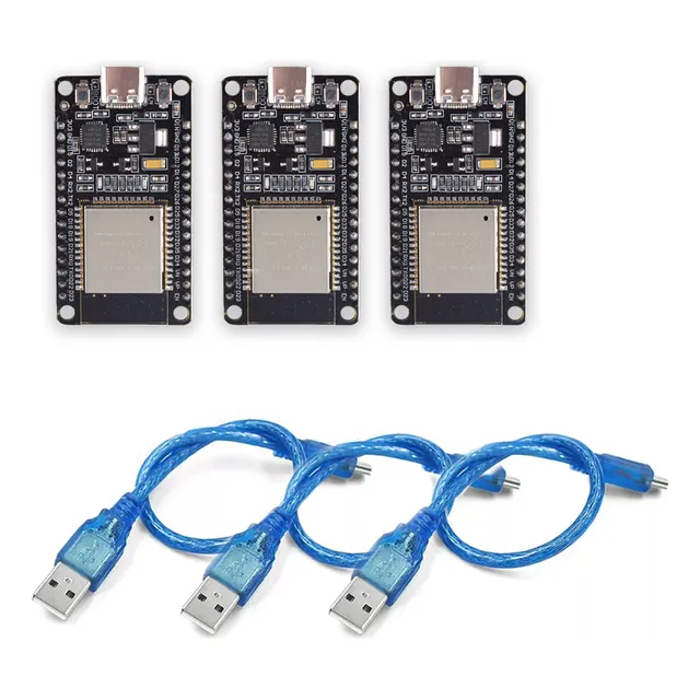 3 Módulo Esp32 Cp2102 Wifi+bluetooth 4.2 Ble Nodemcu Con Cable Usb Xtwe