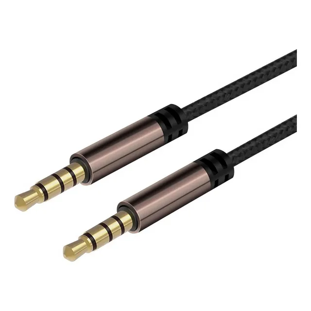 Cable Aux Trenzado Smays De 35 Mm Trrs Con Soporte De Audio