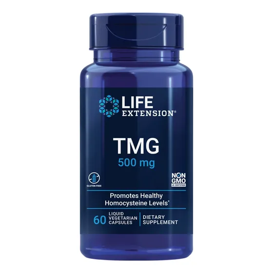 Suplemento Life Extension Tmg 500 Mg Para La Salud Del Coraz