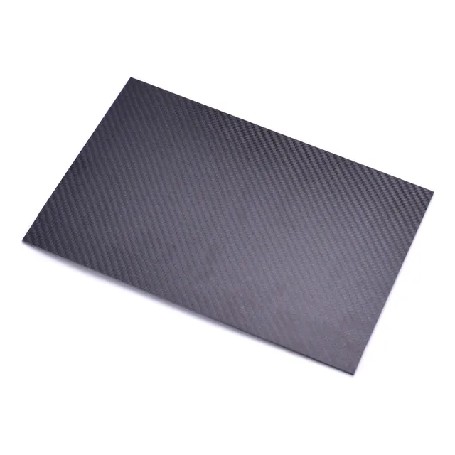 Placa De Fibra De Carbono De 125 Mm X 75 Mm X 3 Mm Para Fpvd