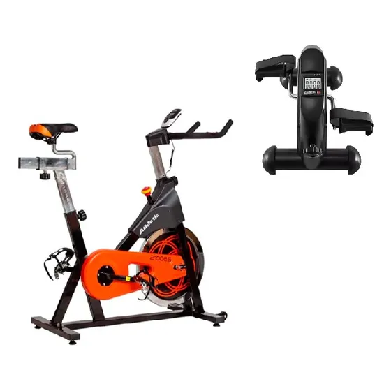 Bicicleta Fija Spinning Athletic 2100bs + Mini Bike Starter