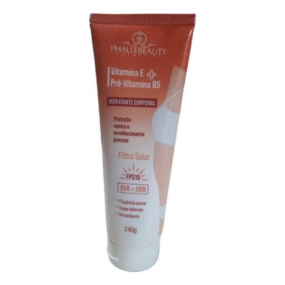 Hidratante Corporal Fps15 Vitamina E Y B5 240g Phallebeauty