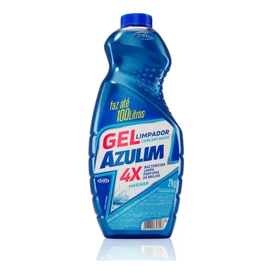 Limpador Concentrado Gel Azulim 4em1 2kg Marine Desinfetante