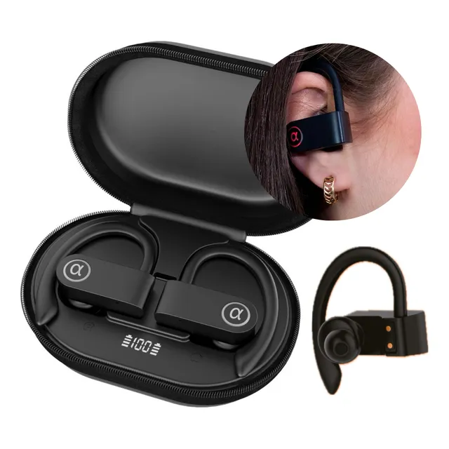 Fone De Ouvido Gancho Tws Bluetooth Esporte Corrida Ciclismo