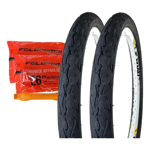 Pneu De Bicicleta Kenda Flame Preto De 406mm De Diâmetro X 58mm De
