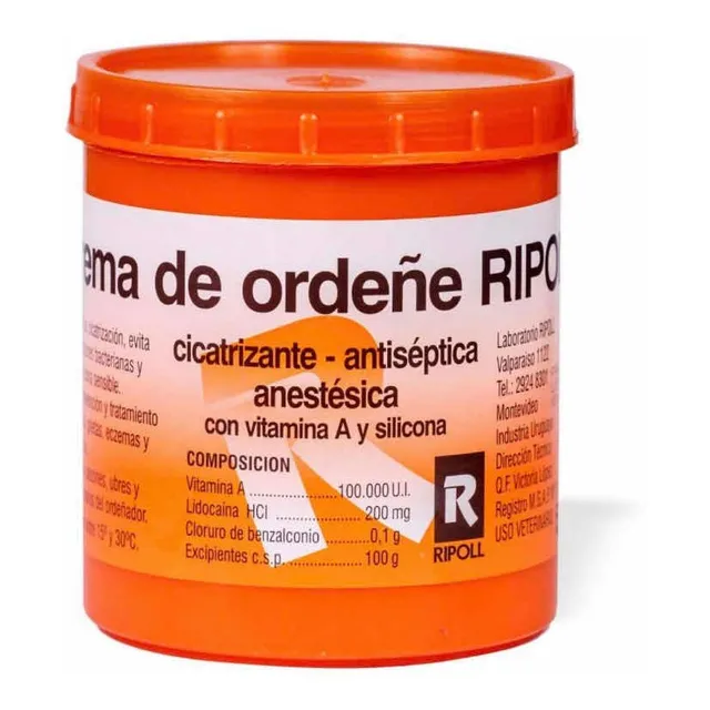 Crema Ordeñe 250g Cicatrizante  Antiséptica Con Vitamina A