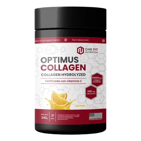Optimus Collagen Colageno Con Vitamina C 240 Grs One Fit 