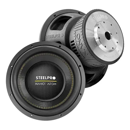 Subwoofer 12 PuLG Openshow 3500w Fibra Carbono By Steelpro Color Negro