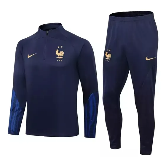Conjunto Deportivo Francia Entranamiento Azul Oscuro Lisa S