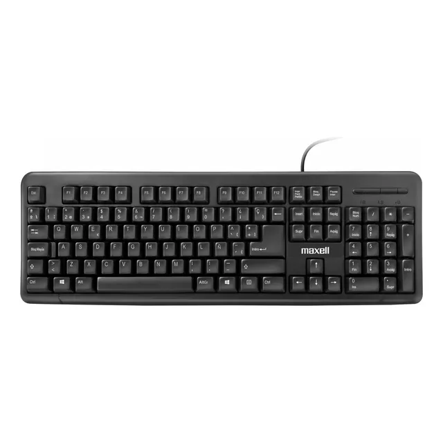 Teclado Pc Notebook Maxell Kb-90 Slim Usb Negro Original