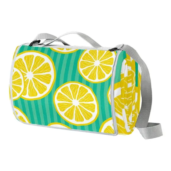 Manta Picnic Raya Limon Para Niño 57 X 59  Prueba Arena Al