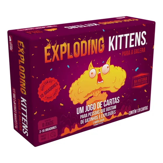 Exploding Kittens Para A Galera Jogo De Cartas Galapagos