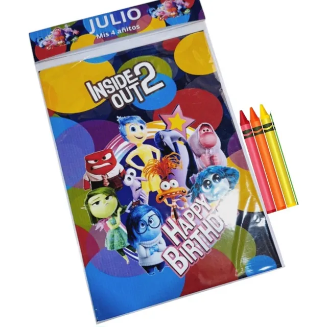 Libritos+ 3crayones Todas Las Temáticas 15x20 X10unidades