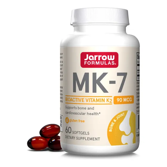 Suplemento De Vitamina K2 Jarrow Formulas Mk-7 90 Mcg 60 Cáp