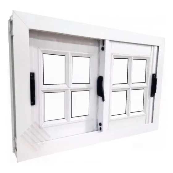 Ventana Ventiluz Abertura 80x60 Vidrio Repartido, Corrediza