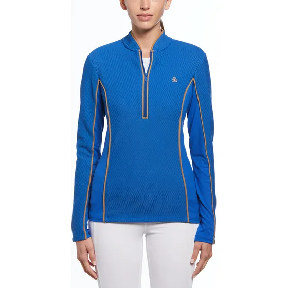 Polerón De Mujer Waffle Knit Azul