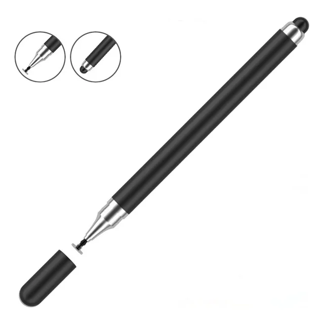 Caneta Touch Screen Ponta Fina Desenho 2 Em 1 Android Apple
