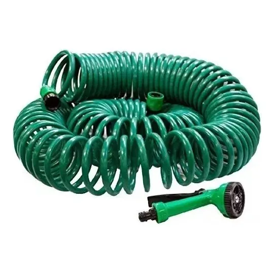 Manguera Espiral 30m Con Pistola Rociador Jardin Extensible