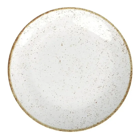 6 Prato Raso Porcelana Decorada  Rústico  Tramontina 