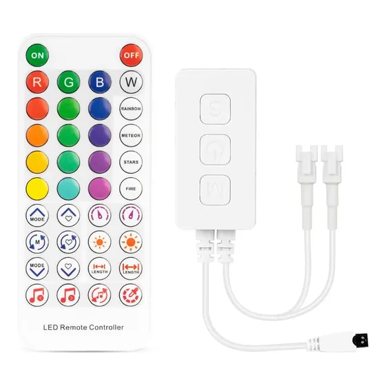 .. Controlador De Fita Led Musical Sp611e Ws2812b Ws2811, Ir