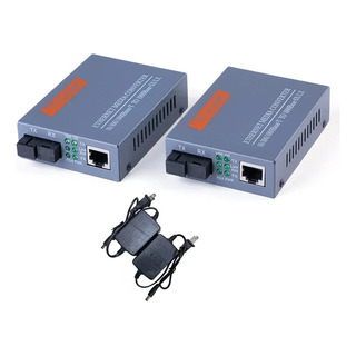 1par Convertidor Fibra Óptica De Medios 1000mb Sc 25km 1par Convertidor Fibra Óptica De Medios 1000mb Sc 25km