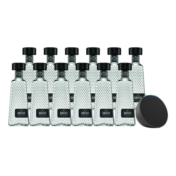 Pack De 12 Tequila 1800 Añejo Cristalino 700ml