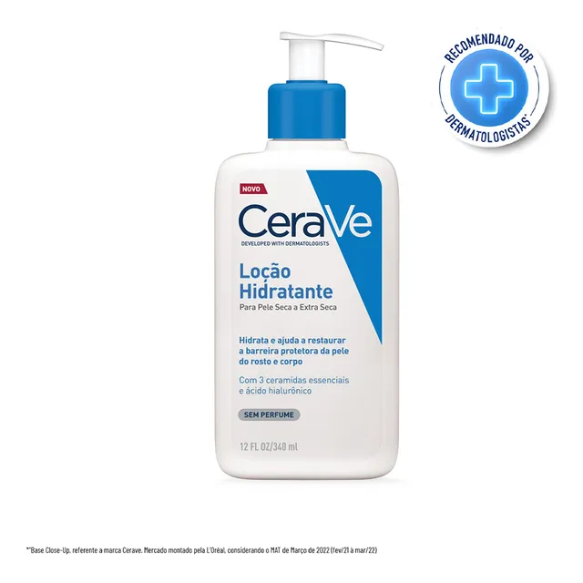 Loção Hidratante Para Pele Seca A Extra Seca 340ml Cerave Loção Hidratante Para Pele Seca A Extra Seca 340ml Cerave