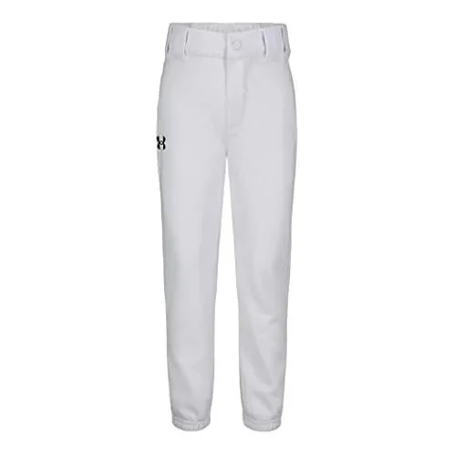 Bajo Armour Little Boys' Baseball Pant, White, Juya4