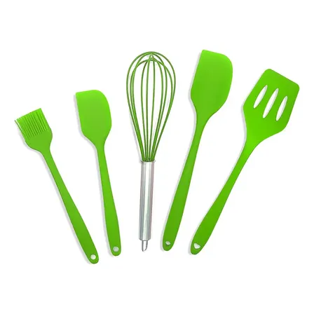 Jogo De Cozinha Kit5 Peças Utensílios De Cozinha Em Silicone