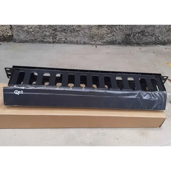 Organizador Rack Horizontal Qnet Plastico 1u Solo Frente