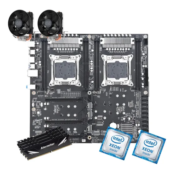 Kit Servidor Dual Xeon X99 Js99 D4 E5 2698 V4 256gb Cooler