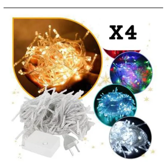 Luces Led Decorativas Navidad 10 Metros Doble Conector