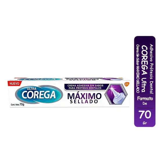 Corega Ultra Adhesivo Prótesis Dental 70gr Maximo Sellado