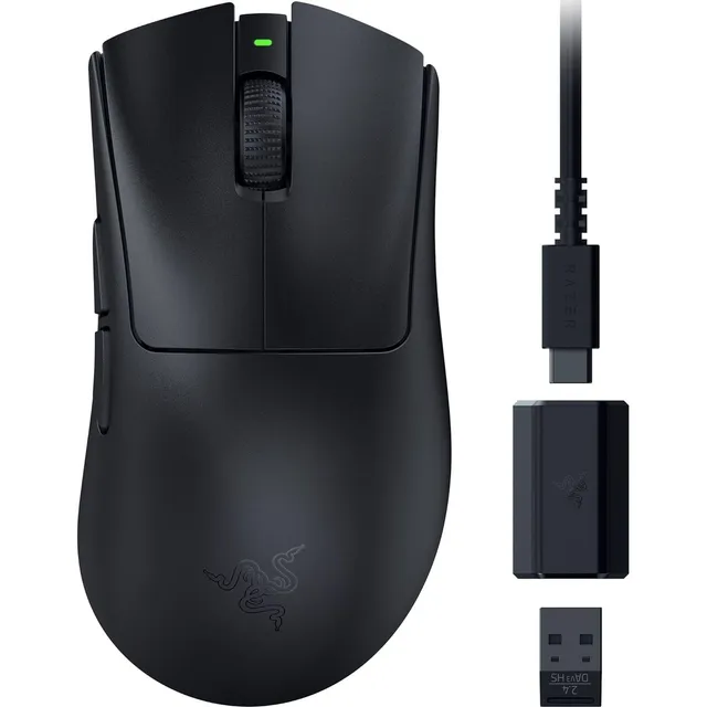 Mouse Gamer Razer Deathadder V3 Hyperspeed 26k Hyperpolling 8khz Color Negro