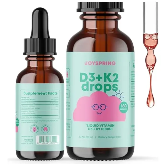 Gotas Joyspring De Vitamina D3 Para Niños Con Vitamina K2