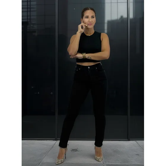 Jean Chupin Negro Dama Lou Jeans