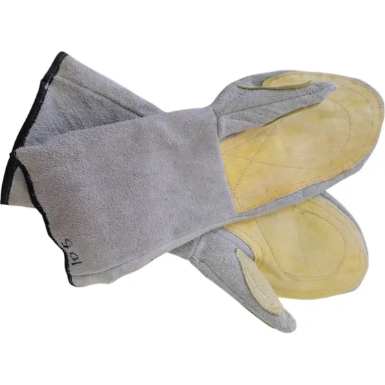 Guantes Panaderos Para Hornear De Carnaza Aislantes De Calor