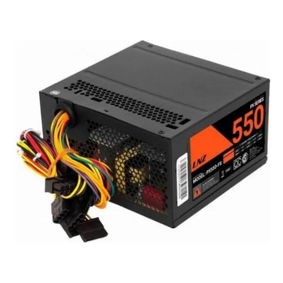 Fuente de alimentación para PC LNZ XS550-PS 550W negra 220V