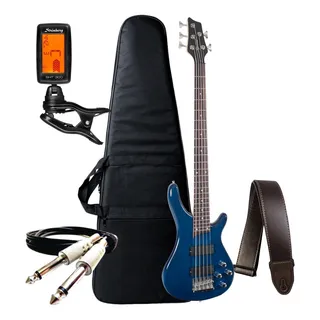 Kit Contra Baixo 5 Cordas Giannini Gb205a Ativo + AcessĂłrios Kit Contra Baixo 5 Cordas Giannini Gb205a Ativo + AcessĂłrios
