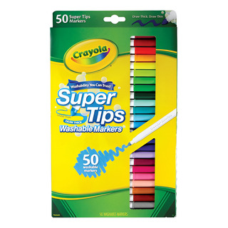 Crayola Super Tips 50 Plumones Marcadores Lavables Crayola Super Tips 50 Plumones Marcadores Lavables
